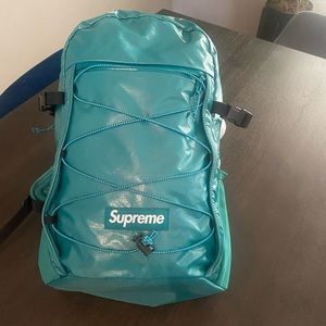 Supreme fw17 dark teal backpack *authentic